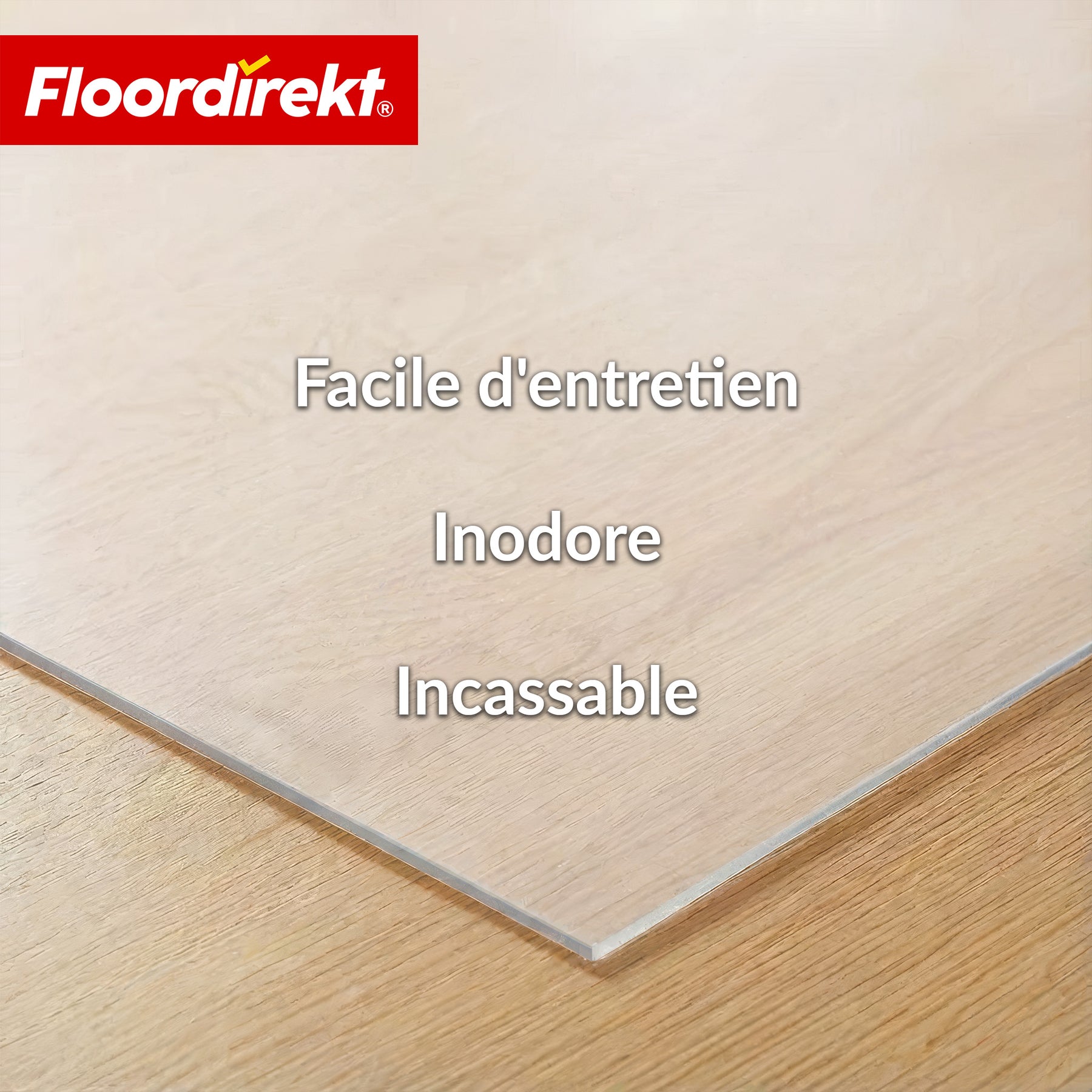 Tapis de protection de sol | Neo Milky | Sous-chaise de bureau semi-transparent blanc laiteux sur mesure pour sols durs