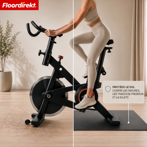 Tapis de protection de sol | Sparta | Tapis antidérapant pour tapis de course & vélo elliptique