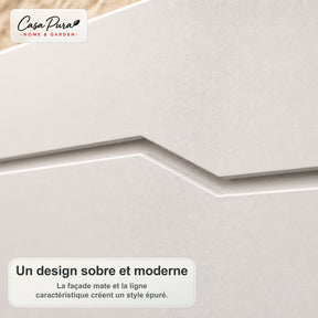 Boîte aux lettres | Claude | Boîte aux lettres murale avec Porte-journaux | Blanche | Verrouillable