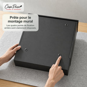 Boîte aux lettres | Pascal | Boîte aux lettres murale avec Porte-journaux | Anthracite | Verrouillable
