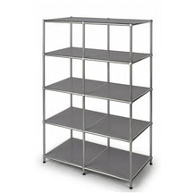 Étagère métallique | Concept Epure MK-015 | Étagère ouverte avec 5 niveaux | Étagère cuisine, bureau & salon