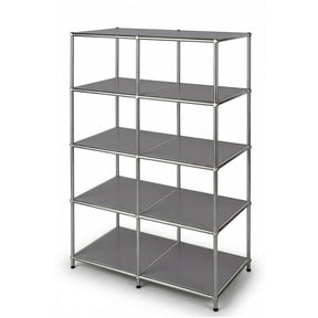 Étagère métallique | Concept Epure MK-015 | Étagère ouverte avec 5 niveaux | Étagère cuisine, bureau & salon