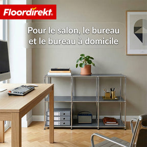Étagère en métal | Concept Epure MK-018 | Étagère ouverte sur pied avec 3 niveaux | Étagère cuisine, bureau & salon