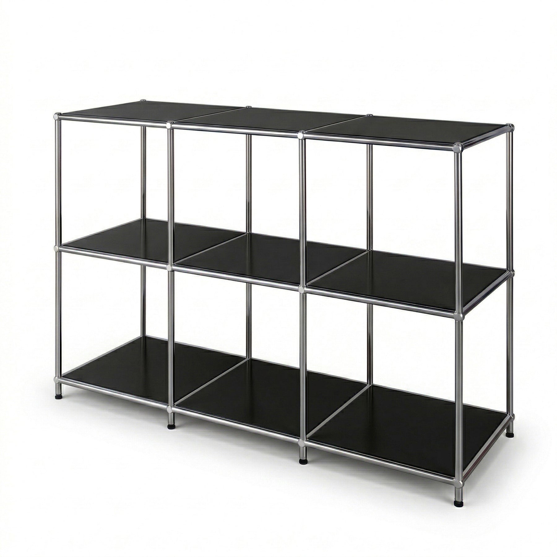 Étagère en métal | Concept Epure MK-018 | Étagère ouverte sur pied avec 3 niveaux | Étagère cuisine, bureau & salon