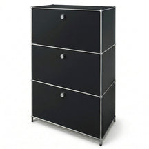 Armoire métallique | Concept Epure MK-129 | Buffet avec 3 compartiments verrouillables | Meuble de rangement moderne