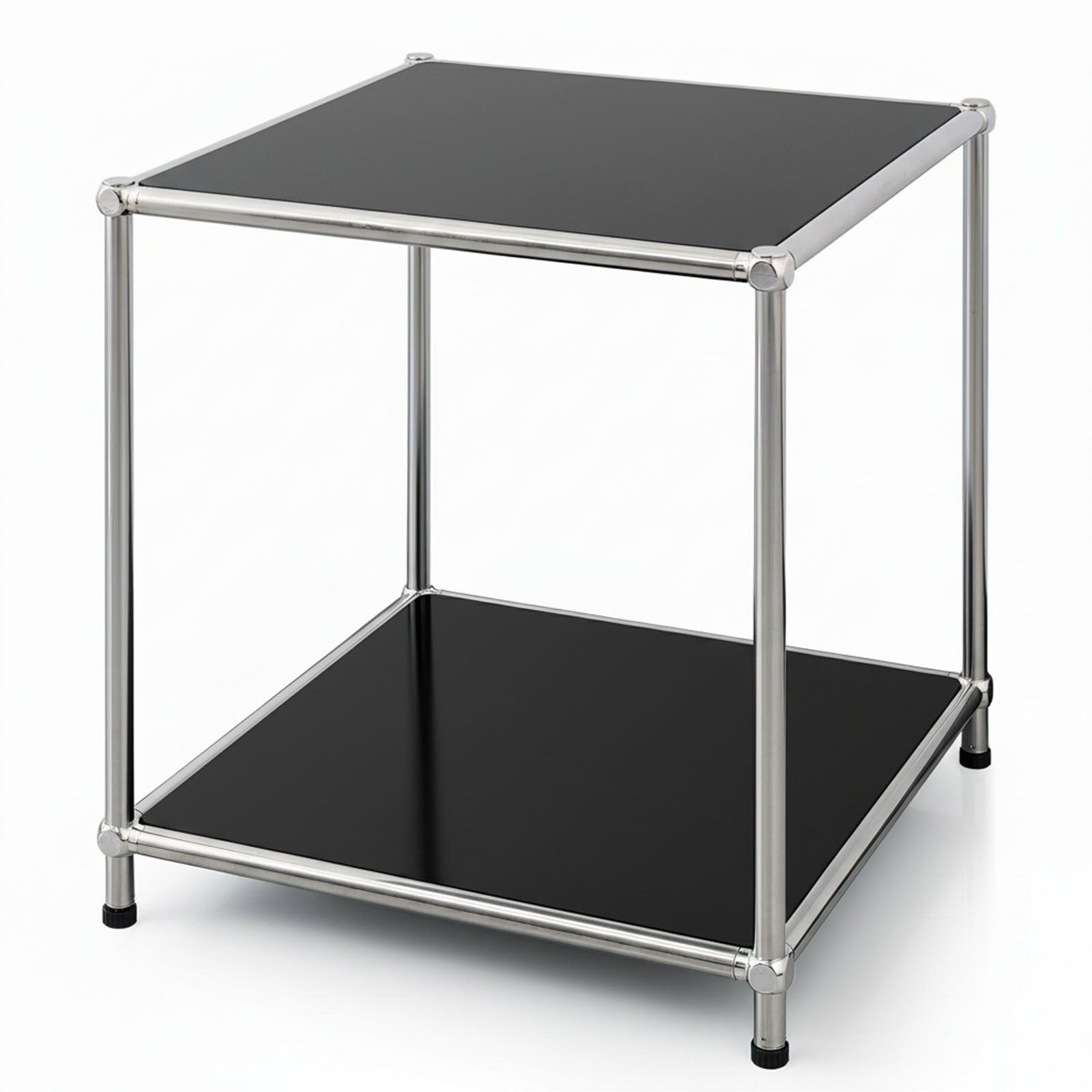Étagère métallique | Concept Epure MK-012 | Étagère d'appoint et de rangement ouverte avec 2 tablettes | Disponible en plusieurs couleurs