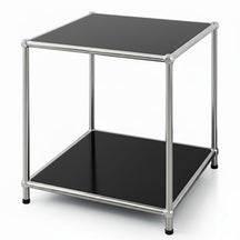 Étagère métallique | Concept Epure MK-012 | Étagère d'appoint et de rangement ouverte avec 2 tablettes | Disponible en plusieurs couleurs