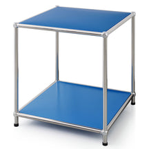 Étagère métallique | Concept Epure MK-012 | Étagère d'appoint et de rangement ouverte avec 2 tablettes | Disponible en plusieurs couleurs