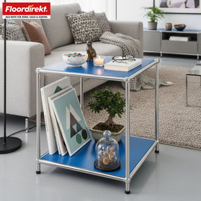 Étagère métallique | Concept Epure MK-012 | Étagère d'appoint et de rangement ouverte avec 2 tablettes | Disponible en plusieurs couleurs
