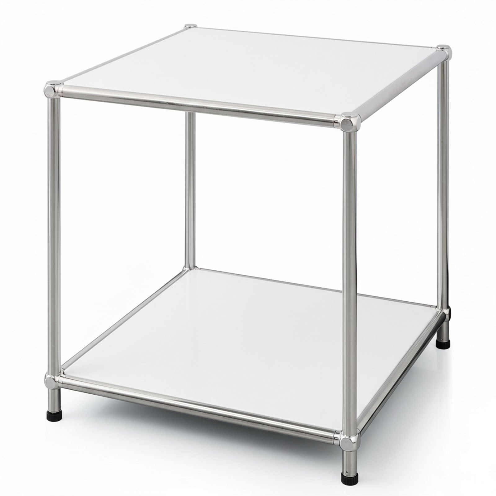 Étagère métallique | Concept Epure MK-012 | Étagère d'appoint et de rangement ouverte avec 2 tablettes | Disponible en plusieurs couleurs