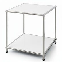 Étagère métallique | Concept Epure MK-012 | Étagère d'appoint et de rangement ouverte avec 2 tablettes | Disponible en plusieurs couleurs