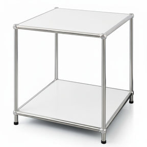 Étagère métallique | Concept Epure MK-012 | Étagère d'appoint et de rangement ouverte avec 2 tablettes | Disponible en plusieurs couleurs
