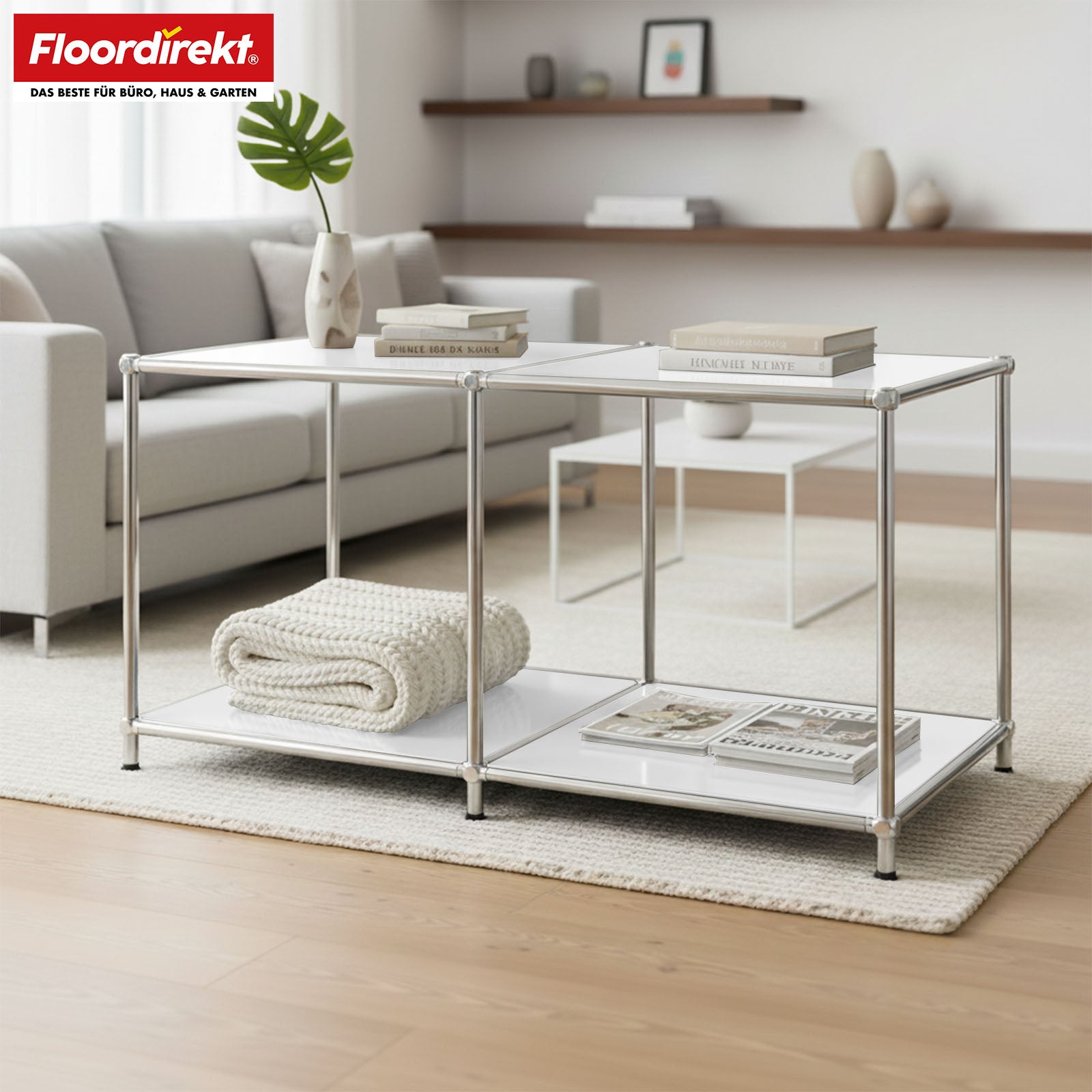 Étagère métallique | Concept Epure MK-016 | Buffet et étagère de rangement avec surfaces ouvertes | Disponible en plusieurs couleurs