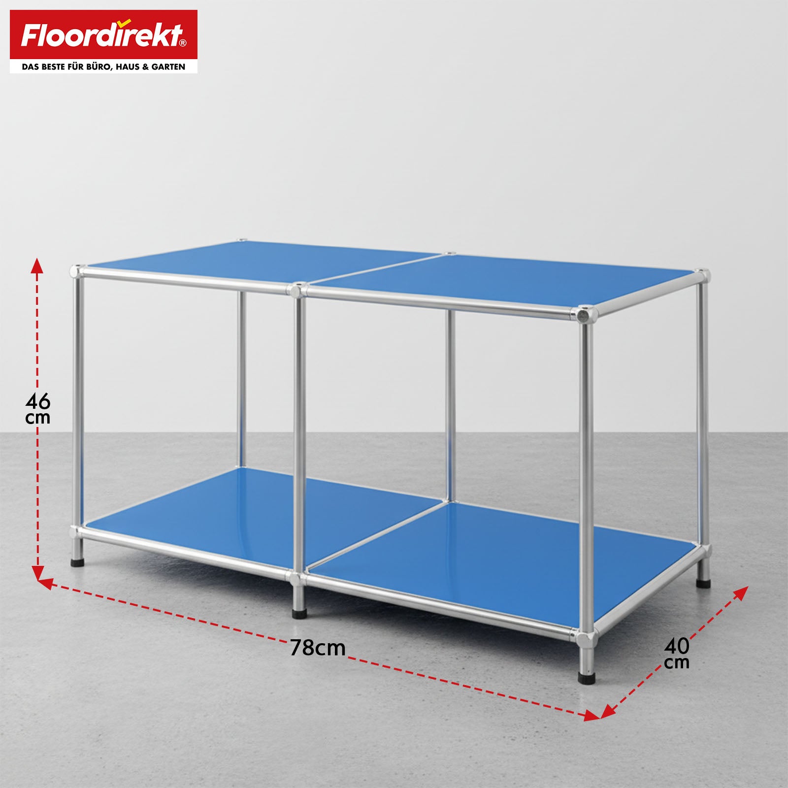Étagère métallique | Concept Epure MK-016 | Buffet et étagère de rangement avec surfaces ouvertes | Disponible en plusieurs couleurs