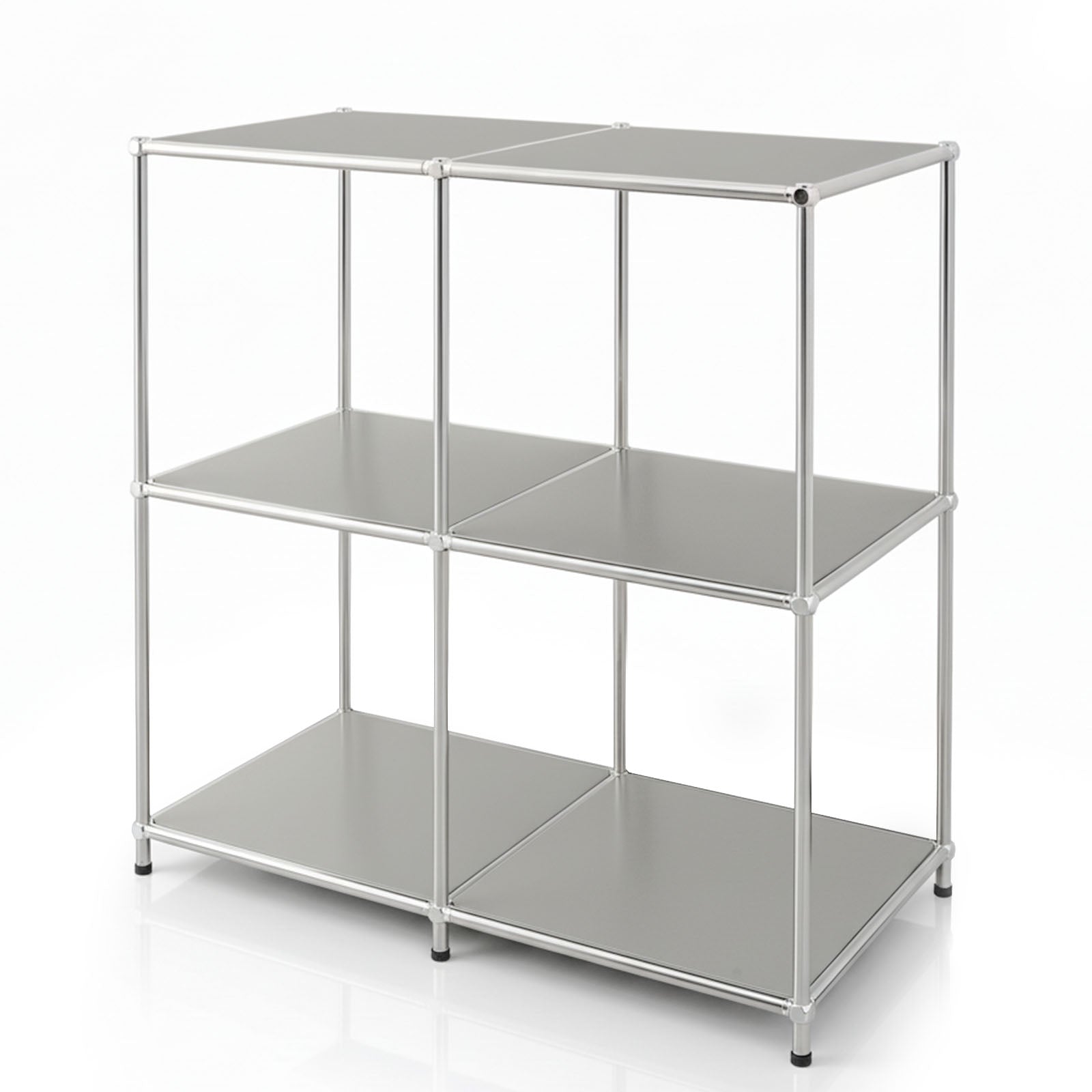 Étagère métallique | Concept Epure MK-027 | Buffet ouvert à 3 niveaux et étagère de rangement | Disponible en plusieurs couleurs