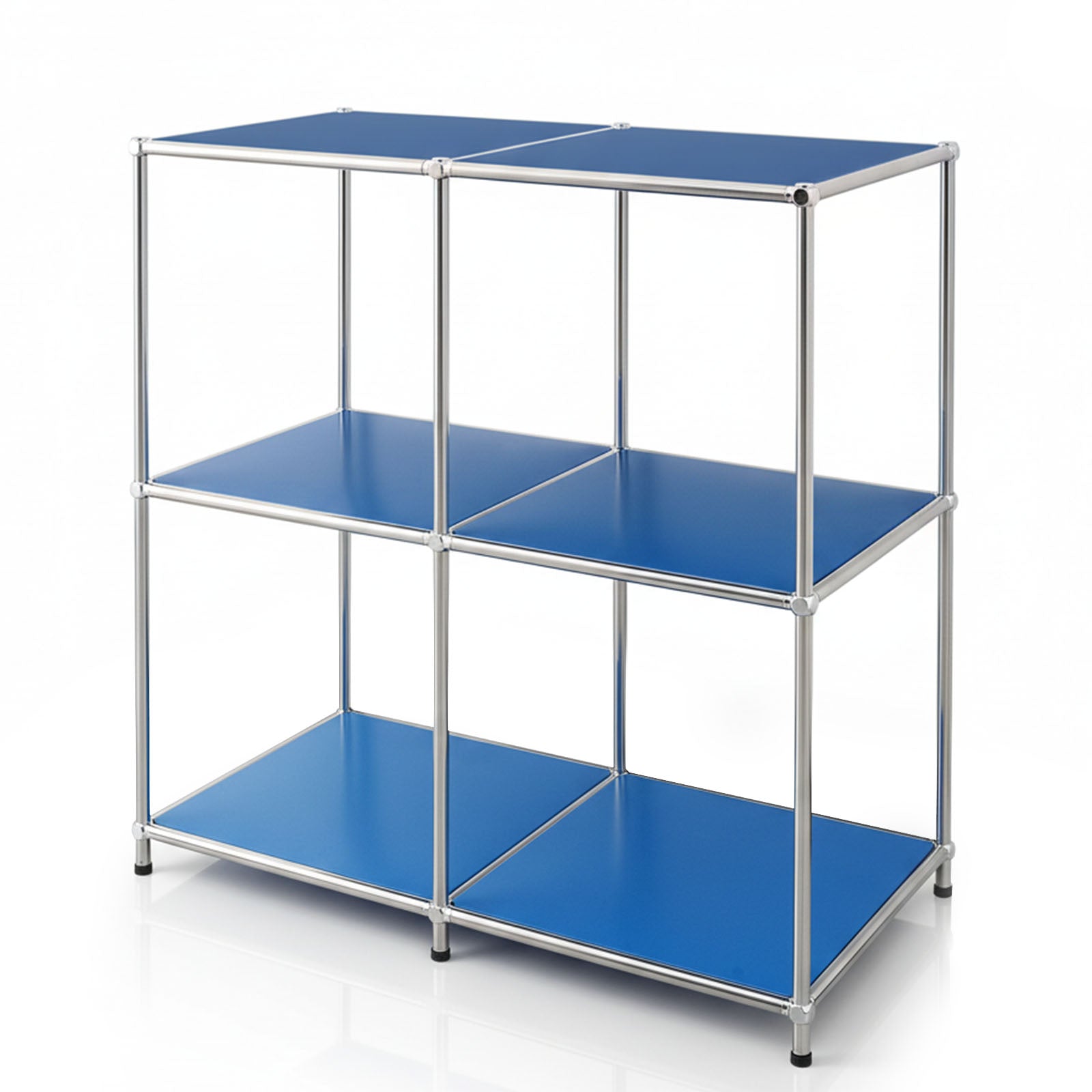 Étagère métallique | Concept Epure MK-027 | Buffet ouvert à 3 niveaux et étagère de rangement | Disponible en plusieurs couleurs