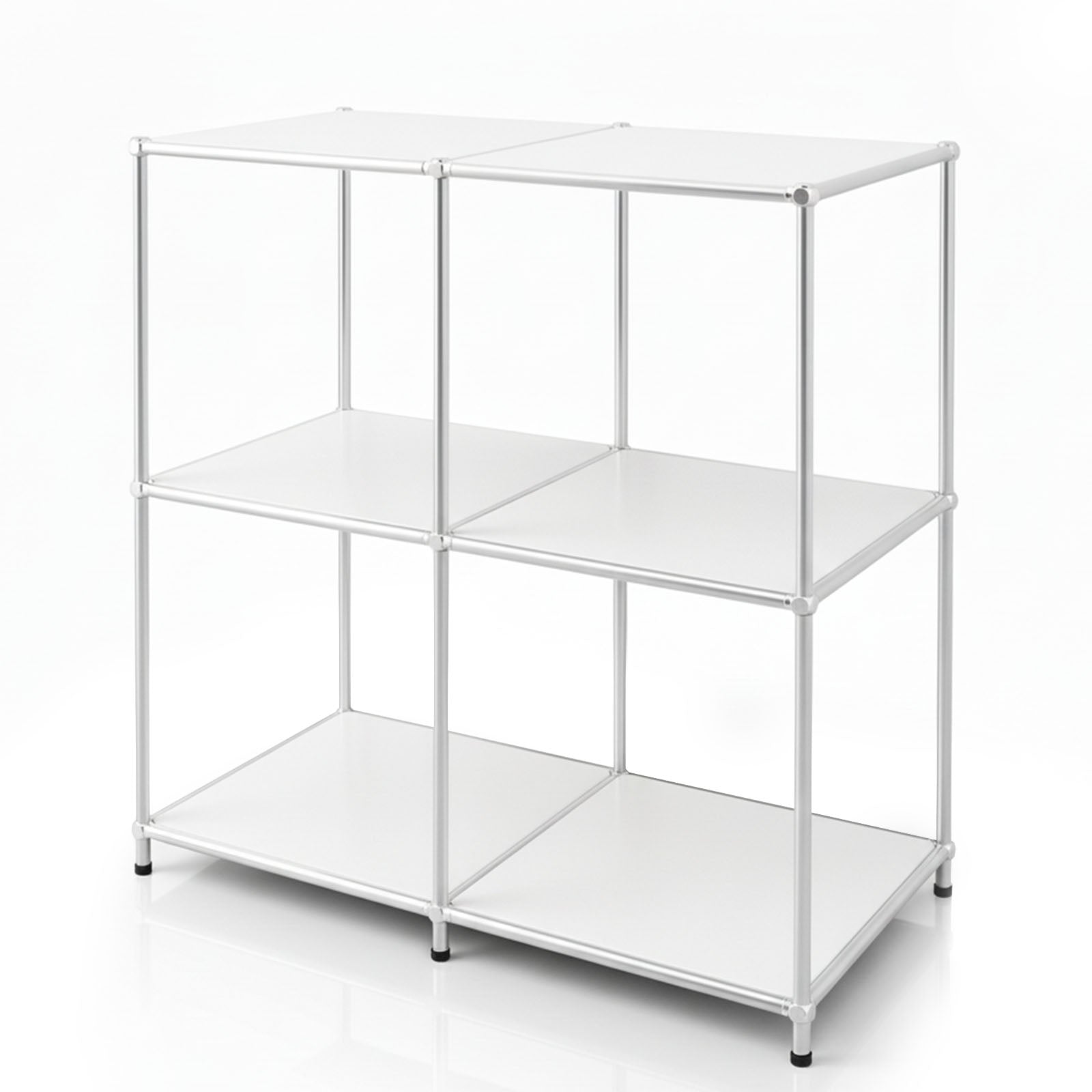 Étagère métallique | Concept Epure MK-027 | Buffet ouvert à 3 niveaux et étagère de rangement | Disponible en plusieurs couleurs