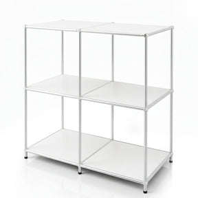 Étagère métallique | Concept Epure MK-027 | Buffet ouvert à 3 niveaux et étagère de rangement | Disponible en plusieurs couleurs