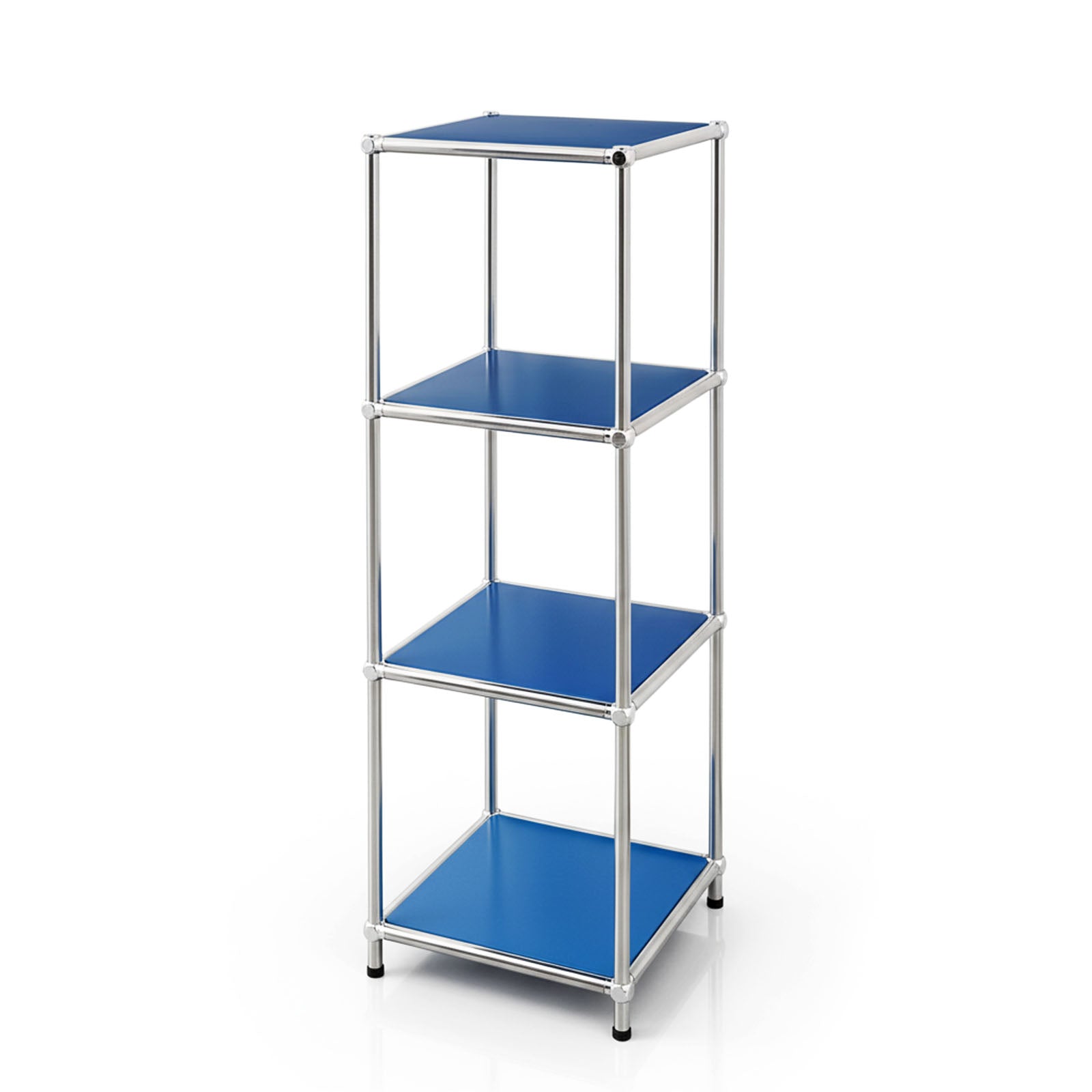 Étagère métallique | Concept Epure MK-005 | Étagère à 4 niveaux avec tablettes ouvertes | Disponible en plusieurs couleurs