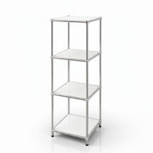 Étagère métallique | Concept Epure MK-005 | Étagère à 4 niveaux avec tablettes ouvertes | Disponible en plusieurs couleurs