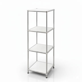 Étagère métallique | Concept Epure MK-005 | Étagère à 4 niveaux avec tablettes ouvertes | Disponible en plusieurs couleurs