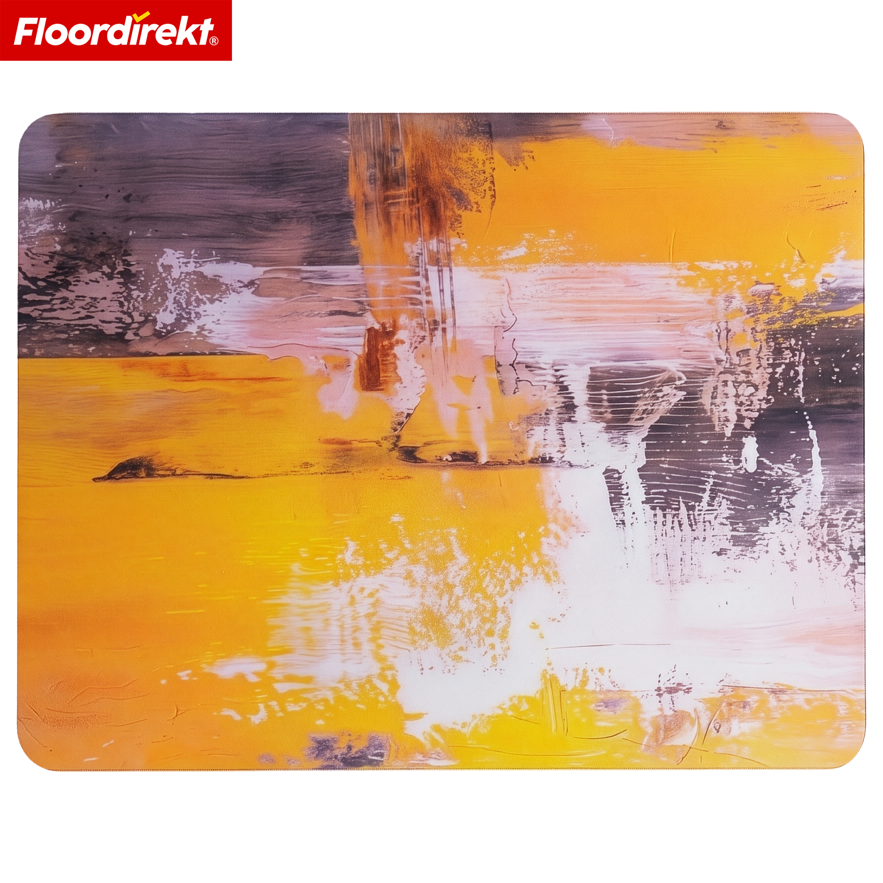 Tapis de protection de sol design | Protection robuste de chaise de bureau en PVC spécial pour bureau & télétravail | 80 x 118 cm