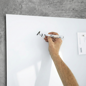 Tableau blanc en verre | Pearlwhite  | Verre de sécurité | Sans cadre | 8 tailles