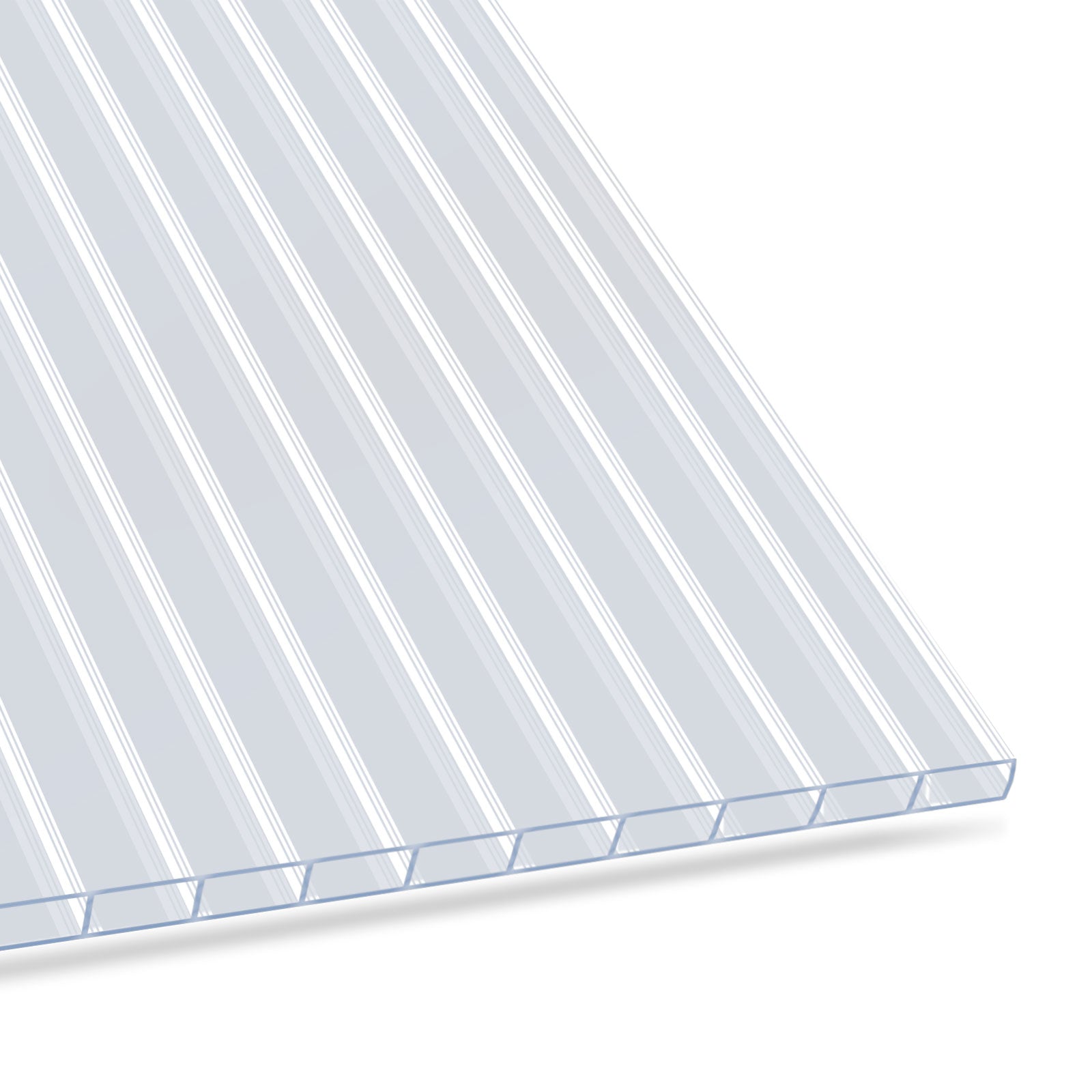 Plaque alvéolaire | 60,5 x 121 cm | Polycarbonate | Pour serre & toiture