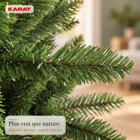 Sapin de Noël artificiel | Evergreen | Aspect sapin dense avec pied en métal | 150–240 cm