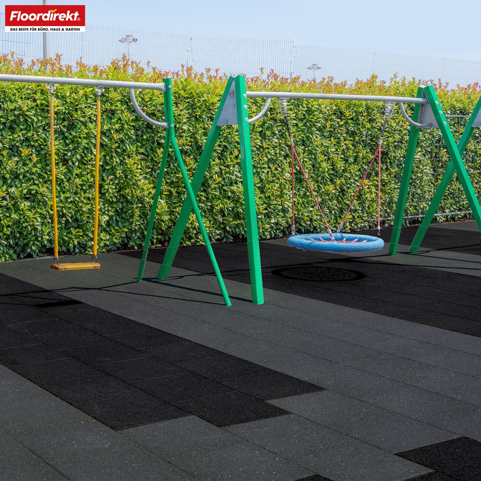 Tapis de protection contre les chutes | Play Protect | Protection de sol antidérapante et robuste en caoutchouc | Différentes épaisseurs et couleurs | 50 x 50 cm