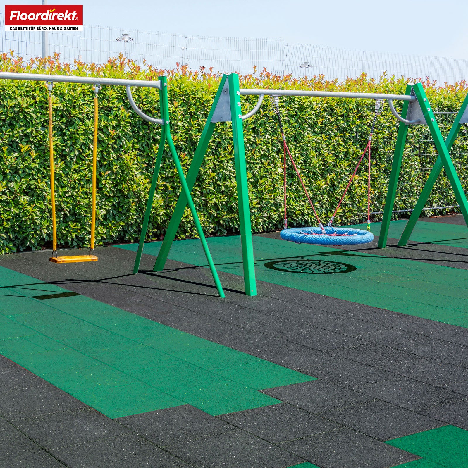 Tapis de protection contre les chutes | Play Protect | Protection de sol antidérapante et robuste en caoutchouc | Différentes épaisseurs et couleurs | 50 x 50 cm