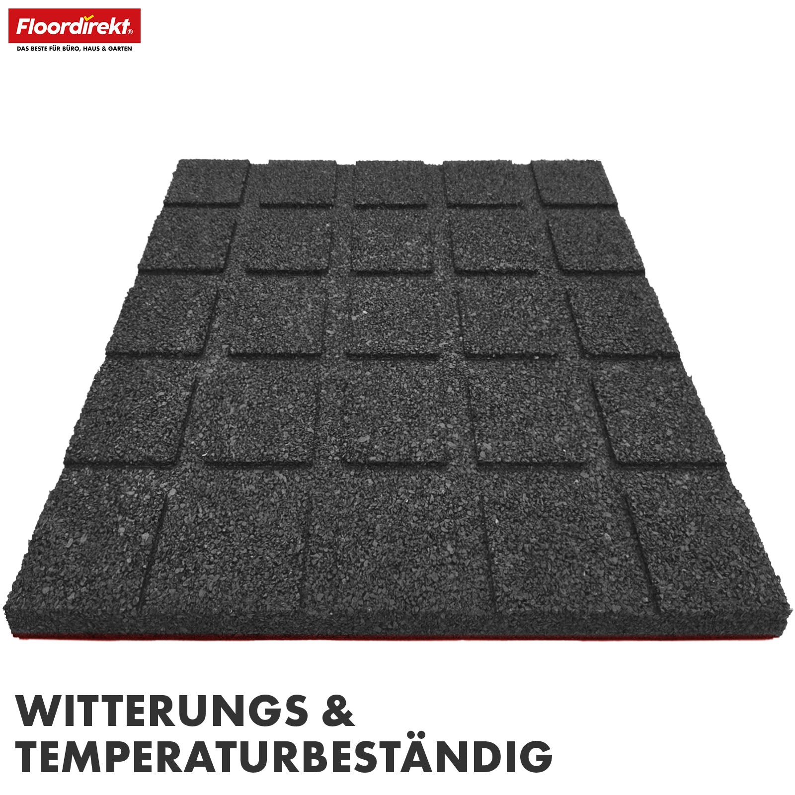 Tapis de protection contre les chutes | Play Protect | Protection de sol antidérapante et robuste en caoutchouc | Différentes épaisseurs et couleurs | 50 x 50 cm