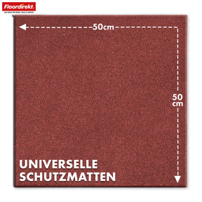Tapis de protection contre les chutes | Play Protect | Protection de sol antidérapante et robuste en caoutchouc | Différentes épaisseurs et couleurs | 50 x 50 cm