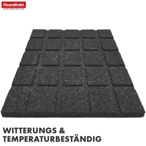 Tapis de protection contre les chutes | Play Protect | Protection de sol antidérapante et robuste en caoutchouc | Différentes épaisseurs et couleurs | 50 x 50 cm