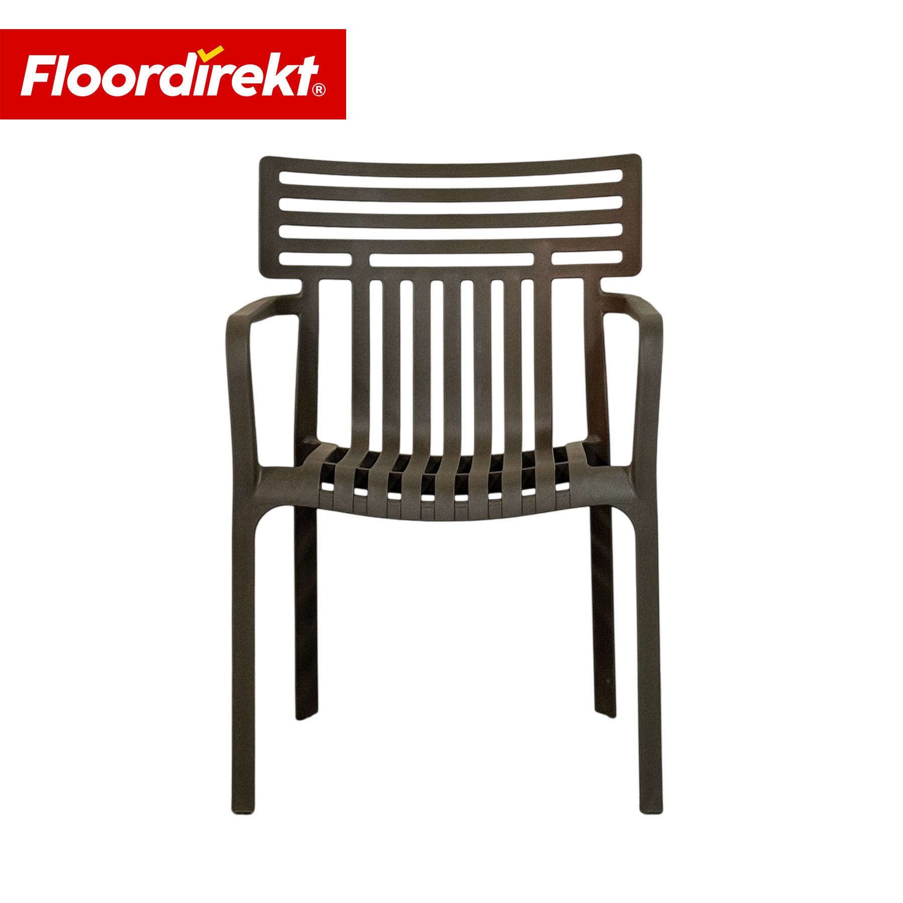 Chaise de jardin | Terrano | Chaise design empilable résistante aux intempéries & aux UV pour jardin, balcon & terrasse