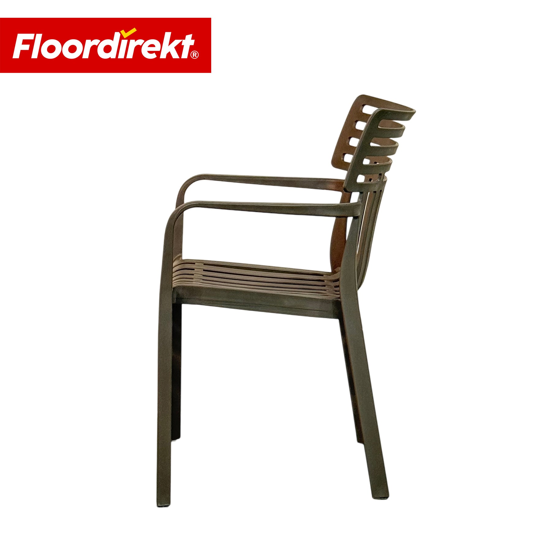 Chaise de jardin | Terrano | Chaise design empilable résistante aux intempéries & aux UV pour jardin, balcon & terrasse