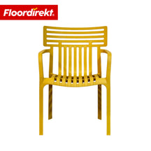 Chaise de jardin | Terrano | Chaise design empilable résistante aux intempéries & aux UV pour jardin, balcon & terrasse