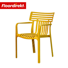 Chaise de jardin | Terrano | Chaise design empilable résistante aux intempéries & aux UV pour jardin, balcon & terrasse