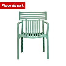 Chaise de jardin | Terrano | Chaise design empilable résistante aux intempéries & aux UV pour jardin, balcon & terrasse