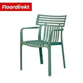 Chaise de jardin | Terrano | Chaise design empilable résistante aux intempéries & aux UV pour jardin, balcon & terrasse