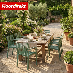 Chaise de jardin | Terrano | Chaise design empilable résistante aux intempéries & aux UV pour jardin, balcon & terrasse
