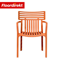 Chaise de jardin | Terrano | Chaise design empilable résistante aux intempéries & aux UV pour jardin, balcon & terrasse