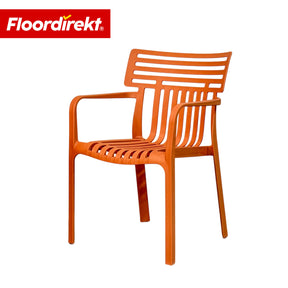 Chaise de jardin | Terrano | Chaise design empilable résistante aux intempéries & aux UV pour jardin, balcon & terrasse
