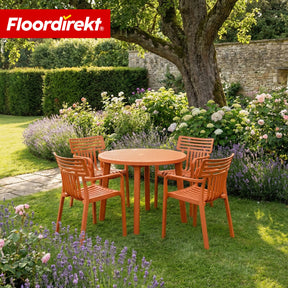 Chaise de jardin | Terrano | Chaise design empilable résistante aux intempéries & aux UV pour jardin, balcon & terrasse