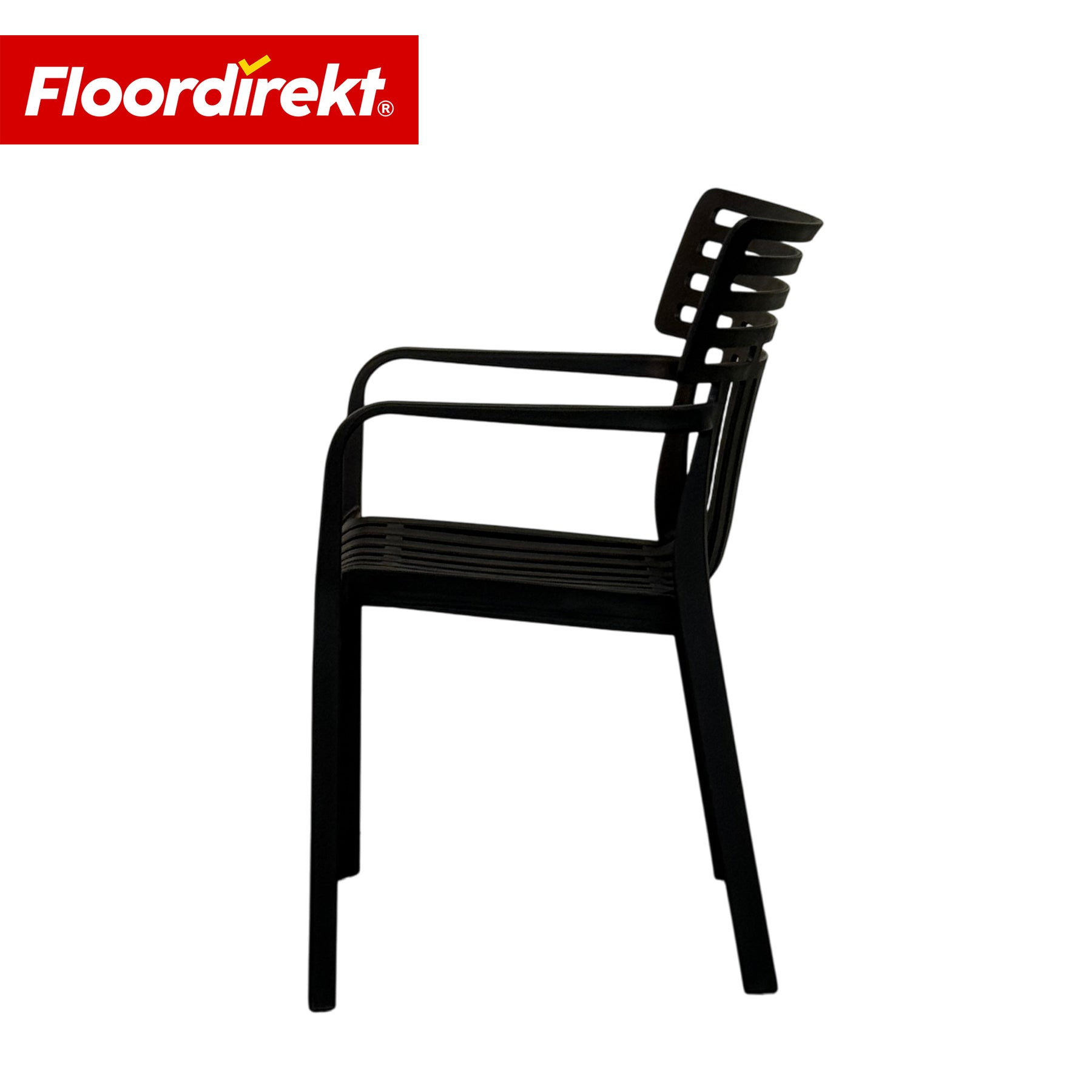 Chaise de jardin | Terrano | Chaise design empilable résistante aux intempéries & aux UV pour jardin, balcon & terrasse