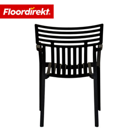 Chaise de jardin | Terrano | Chaise design empilable résistante aux intempéries & aux UV pour jardin, balcon & terrasse