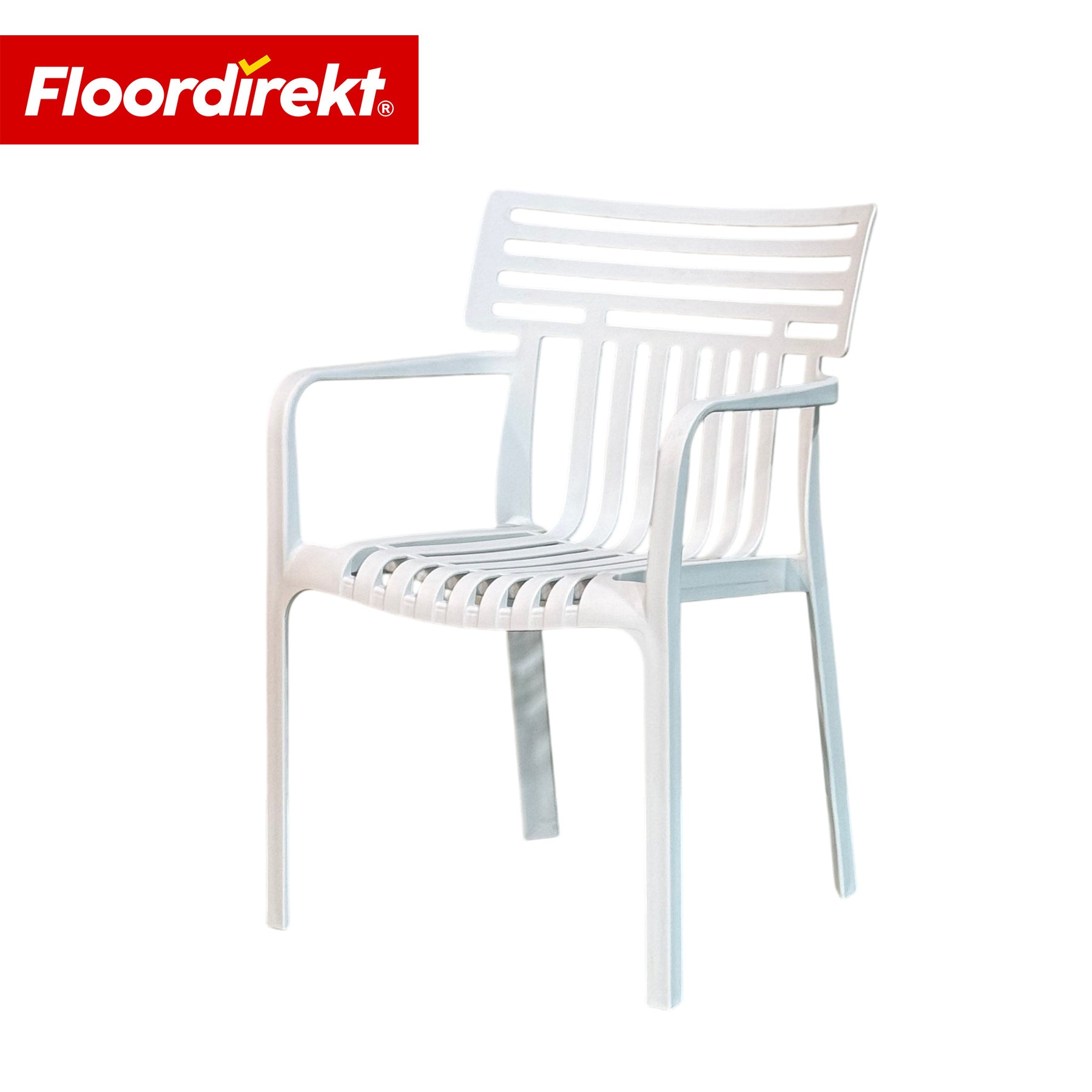 Chaise de jardin | Terrano | Chaise design empilable résistante aux intempéries & aux UV pour jardin, balcon & terrasse