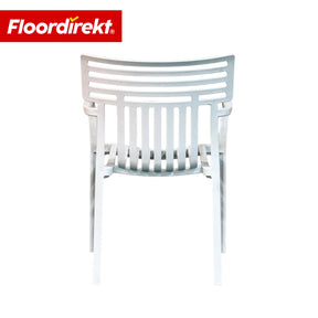 Chaise de jardin | Terrano | Chaise design empilable résistante aux intempéries & aux UV pour jardin, balcon & terrasse