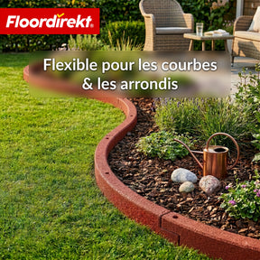 Bordure de jardin en caoutchouc | Bordure de pelouse flexible & bordure de parterre en caoutchouc recyclé pour jardin, allées & terrasse