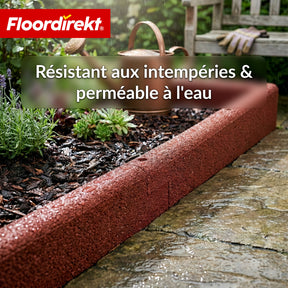 Bordure de jardin en caoutchouc | Bordure de pelouse flexible & bordure de parterre en caoutchouc recyclé pour jardin, allées & terrasse